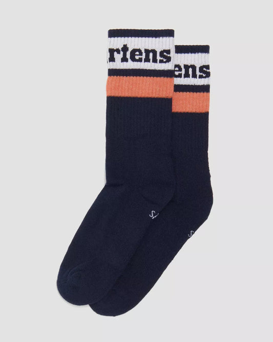ATHLETIC LOGO ORGANIC COTTON BLEND SOCKS