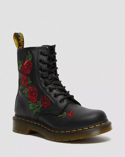 1460 VONDA FLORAL LACE UP BOOTS