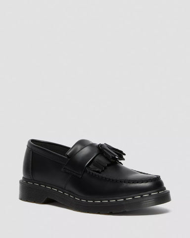 ADRIAN WHITE STITCH SMOOTH LOAFERS