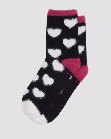 FAUX FUR ORGANIC COTTON BLEND SOCKS