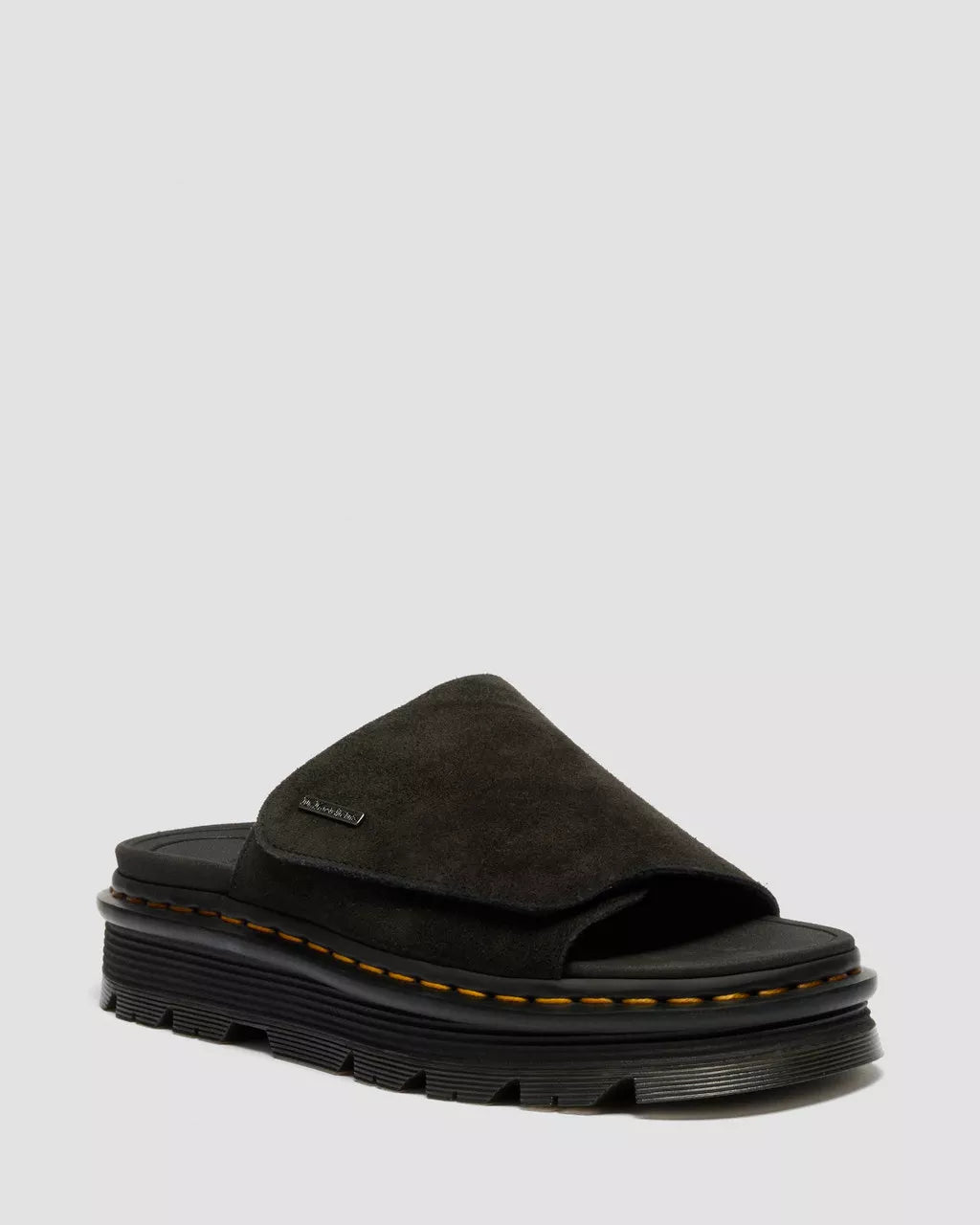 ZEBZAG SLIDES SUEDE STRAP PLATFORM SANDALS
