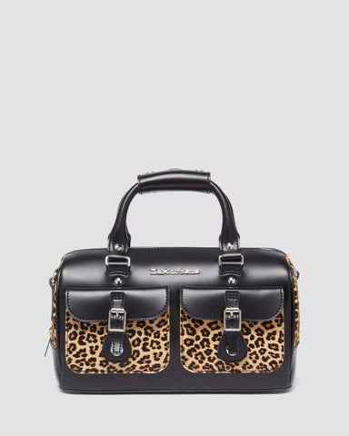 TOP HANDLE BAG LEOPARD PRINT HAIR ON