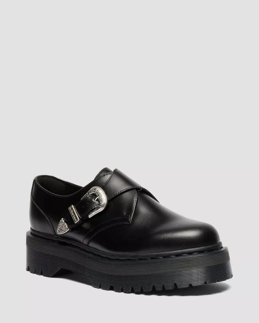 RETRO MONK QAUD TUMBLE STRAP SHOES
