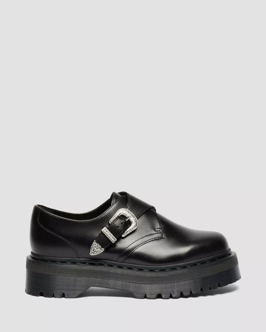 RETRO MONK QAUD TUMBLE STRAP SHOES