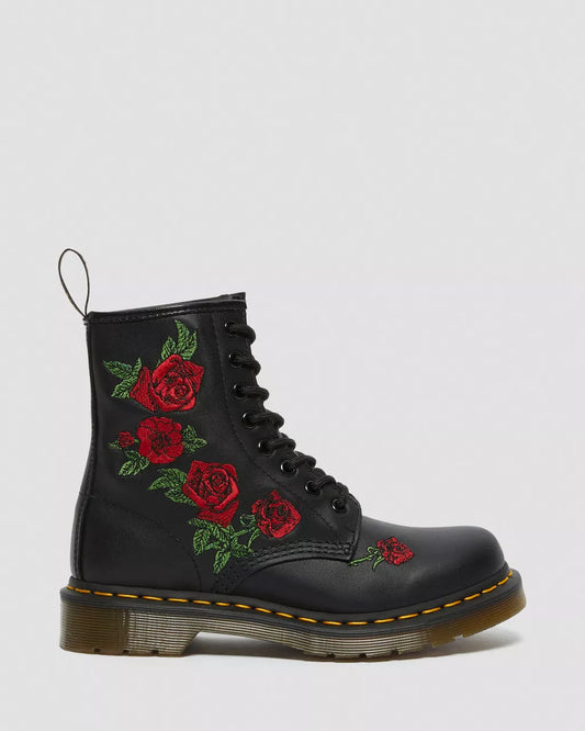 1460 VONDA FLORAL LACE UP BOOTS