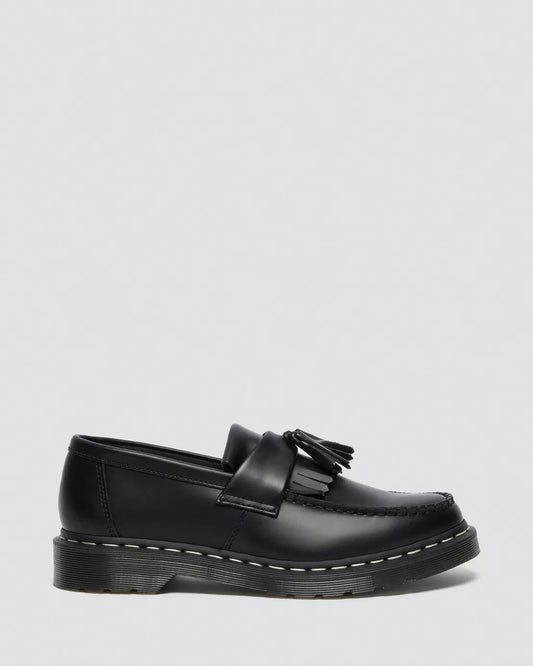 ADRIAN WHITE STITCH SMOOTH LOAFERS