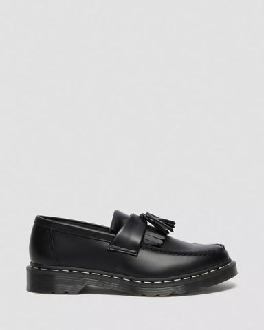 ADRIAN WHITE STITCH SMOOTH LOAFERS