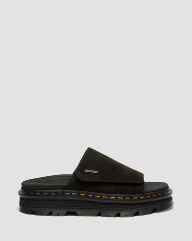 ZEBZAG SLIDES SUEDE STRAP PLATFORM SANDALS