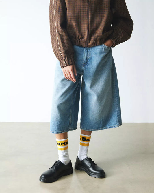 ATHLETIC LOGO ORGANIC COTTON BLEND SOCKS