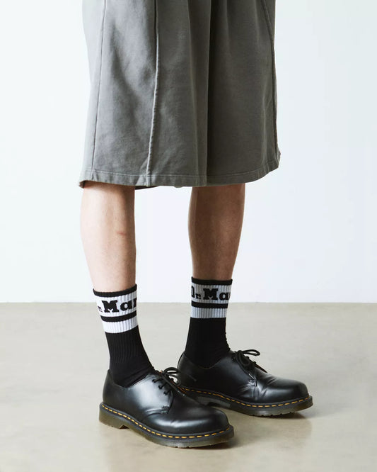 ATHLETIC LOGO ORGANIC COTTON BLEND SOCKS