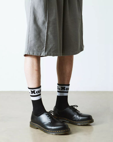 ATHLETIC LOGO ORGANIC COTTON BLEND SOCKS