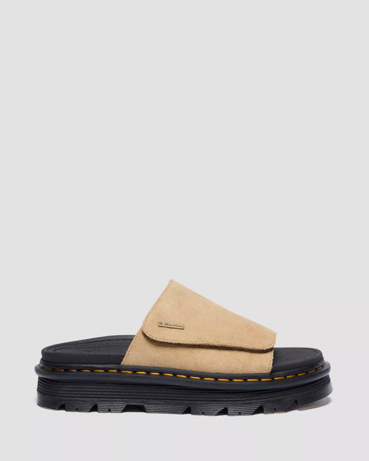 ZEBZAG SLIDES SUEDE STRAP PLATFORM SANDALS