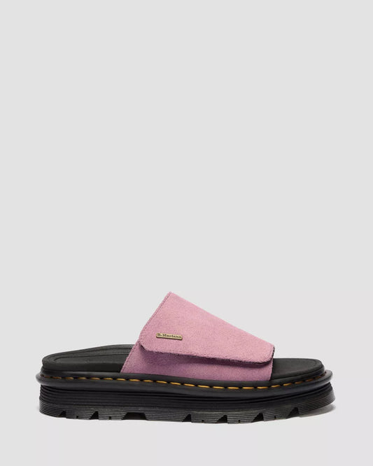 ZEBZAG SLIDES SUEDE STRAP PLATFORM SANDALS
