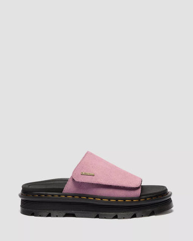 ZEBZAG SLIDES SUEDE STRAP PLATFORM SANDALS