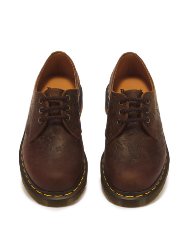 1461 FLORAL EMBOSS 3 EYE CRAZY HORSE SHOES