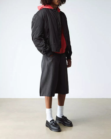 ADRIAN WHITE STITCH SMOOTH LOAFERS