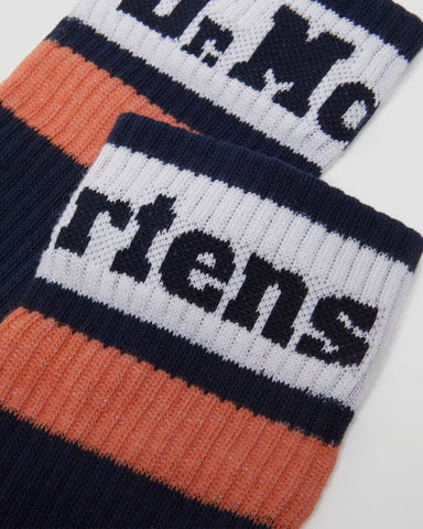 ATHLETIC LOGO ORGANIC COTTON BLEND SOCKS