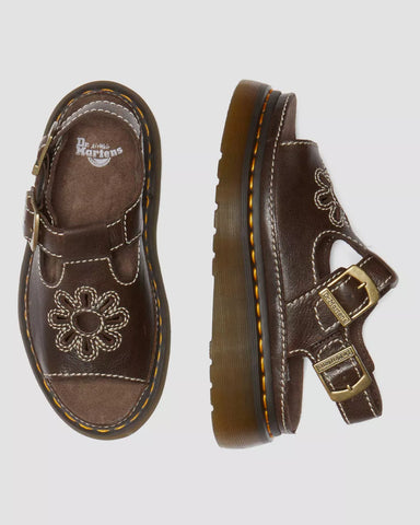 DUNNET FLOWER FULL GRAIN SANDALS