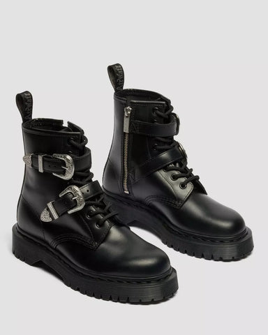 1460 WESTERN BUCKLE BEX ATLAS LACE UP ANKLE BOOTS