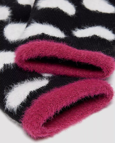 FAUX FUR ORGANIC COTTON BLEND SOCKS