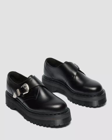RETRO MONK QAUD TUMBLE STRAP SHOES