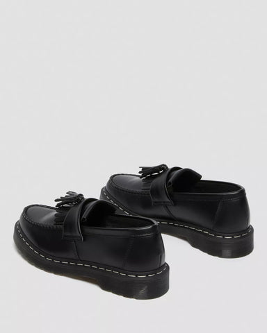 ADRIAN WHITE STITCH SMOOTH LOAFERS