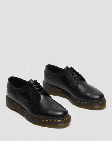3989 YELLOW STITCH SMOOTH BROGUE SHOES