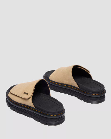 ZEBZAG SLIDES SUEDE STRAP PLATFORM SANDALS