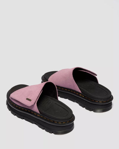 ZEBZAG SLIDES SUEDE STRAP PLATFORM SANDALS