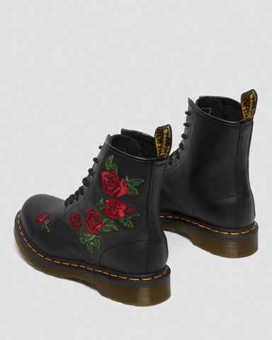 1460 VONDA FLORAL LACE UP BOOTS