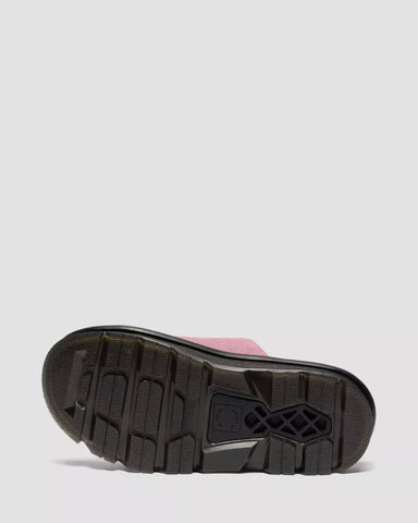 ZEBZAG SLIDES SUEDE STRAP PLATFORM SANDALS