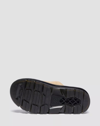 ZEBZAG SLIDES SUEDE STRAP PLATFORM SANDALS