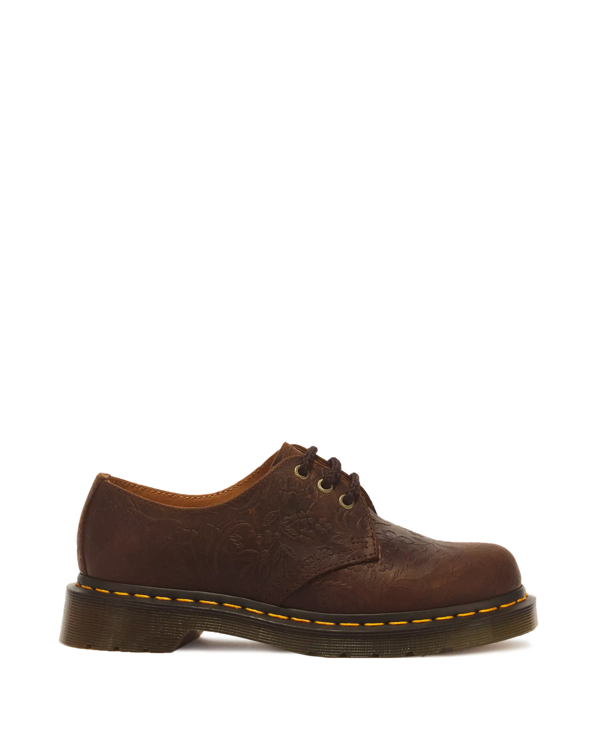 1461 FLORAL EMBOSS 3 EYE CRAZY HORSE SHOES