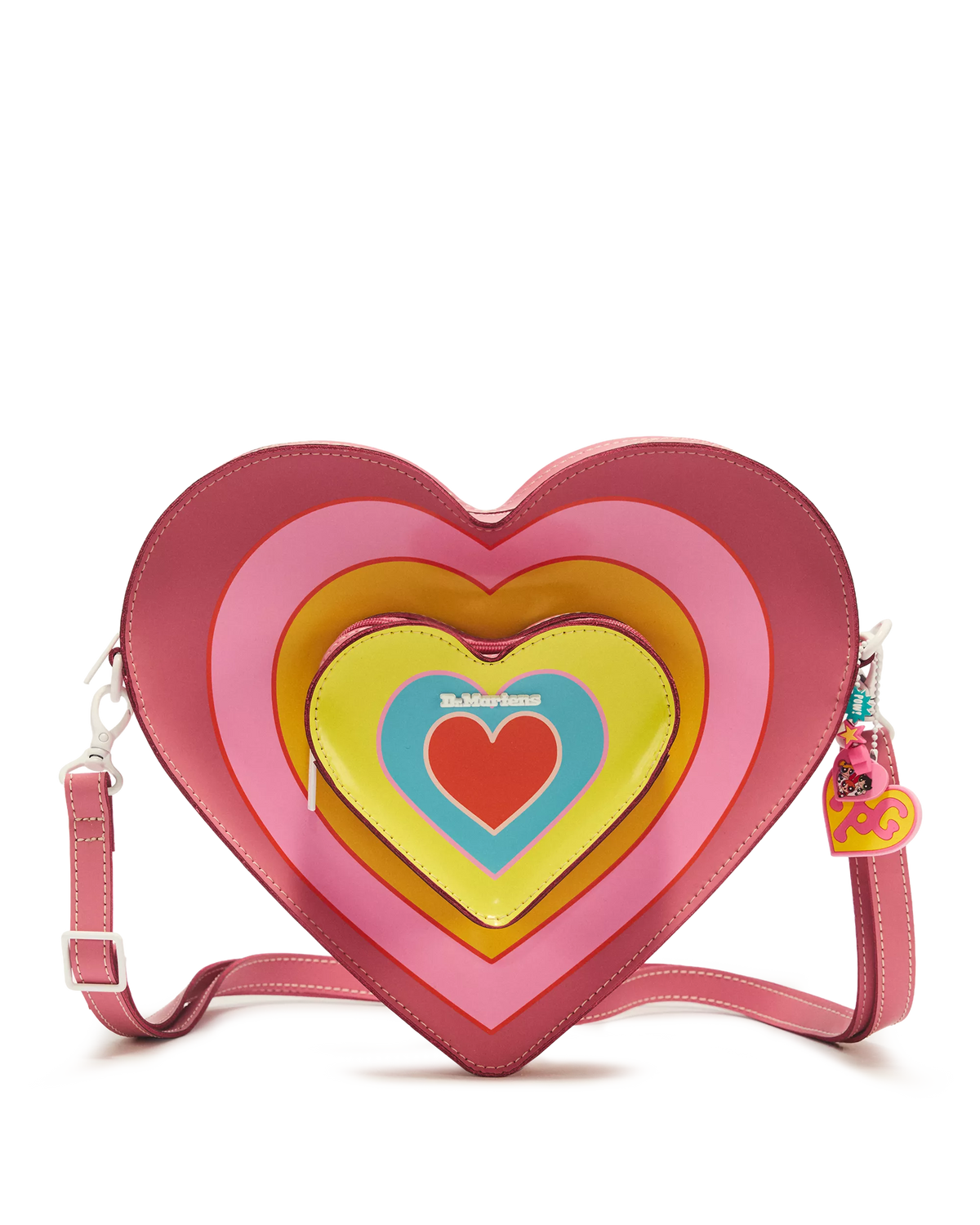BACKPACK OUTER POCKET BIG HEART POWERED BY LOVE