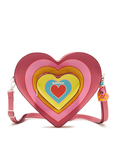 BACKPACK OUTER POCKET BIG HEART POWERED BY LOVE
