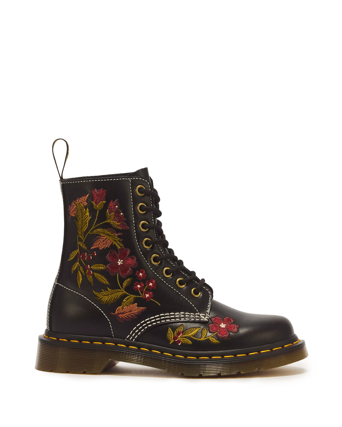 1460 PASCALS FLORAL 8 EYE WANAMA LACE UP BOOTS