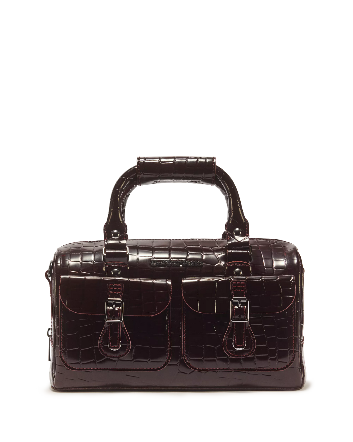 TOP HANDLE CROC EMBOSS BAG