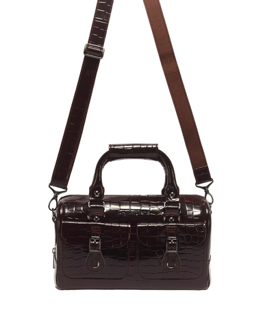 TOP HANDLE CROC EMBOSS BAG