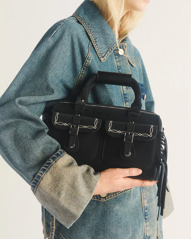 TOP HANDLE DESERT RODEO SUEDE BAG