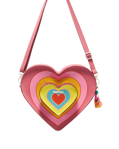 BACKPACK OUTER POCKET BIG HEART POWERED BY LOVE
