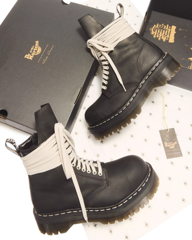 RICK OWENS STEEL TOE BOOTS