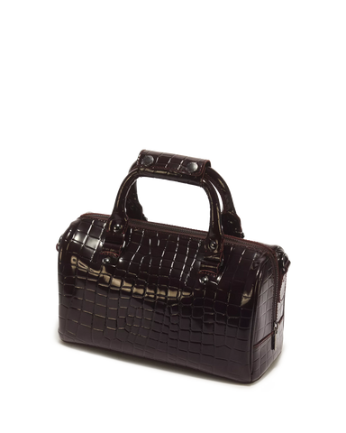 TOP HANDLE CROC EMBOSS BAG
