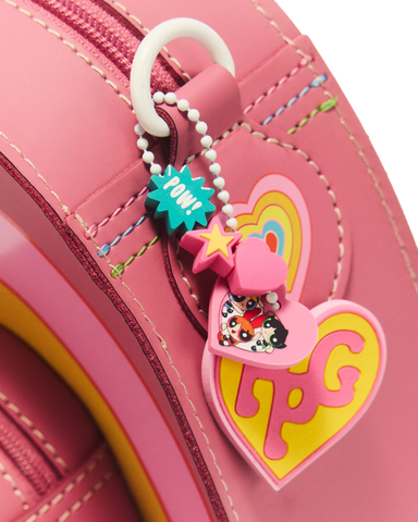 BACKPACK OUTER POCKET BIG HEART POWERED BY LOVE