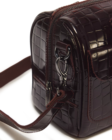 TOP HANDLE CROC EMBOSS BAG