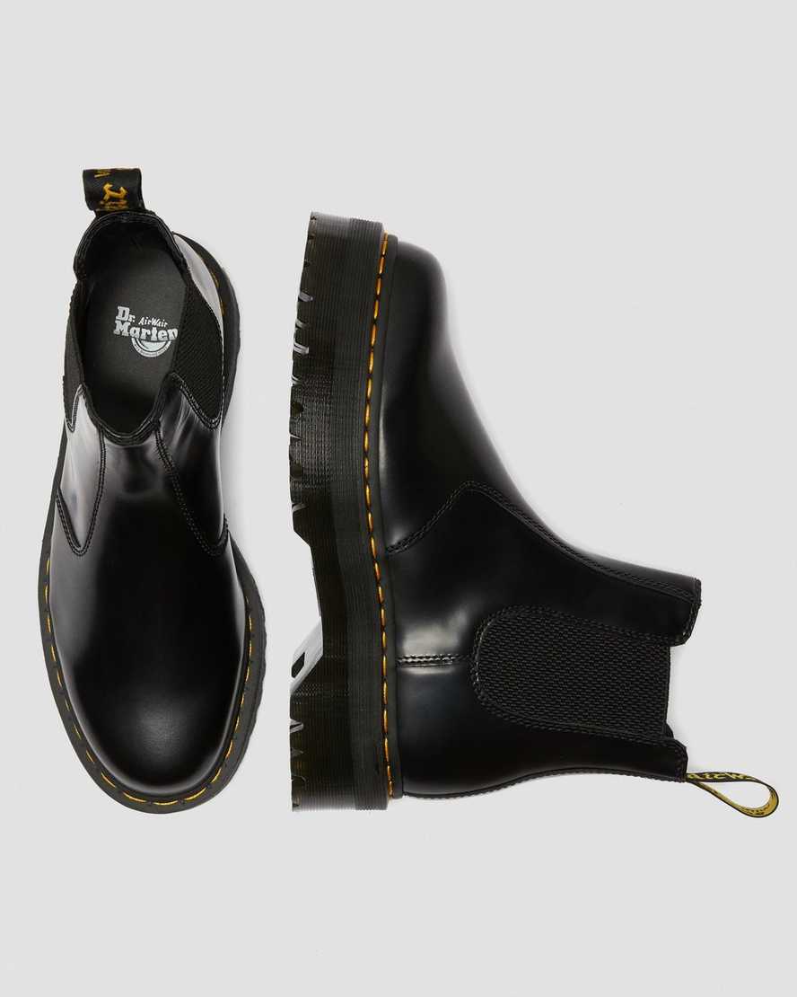 2976 polished smooth platform chelsea boots cheap